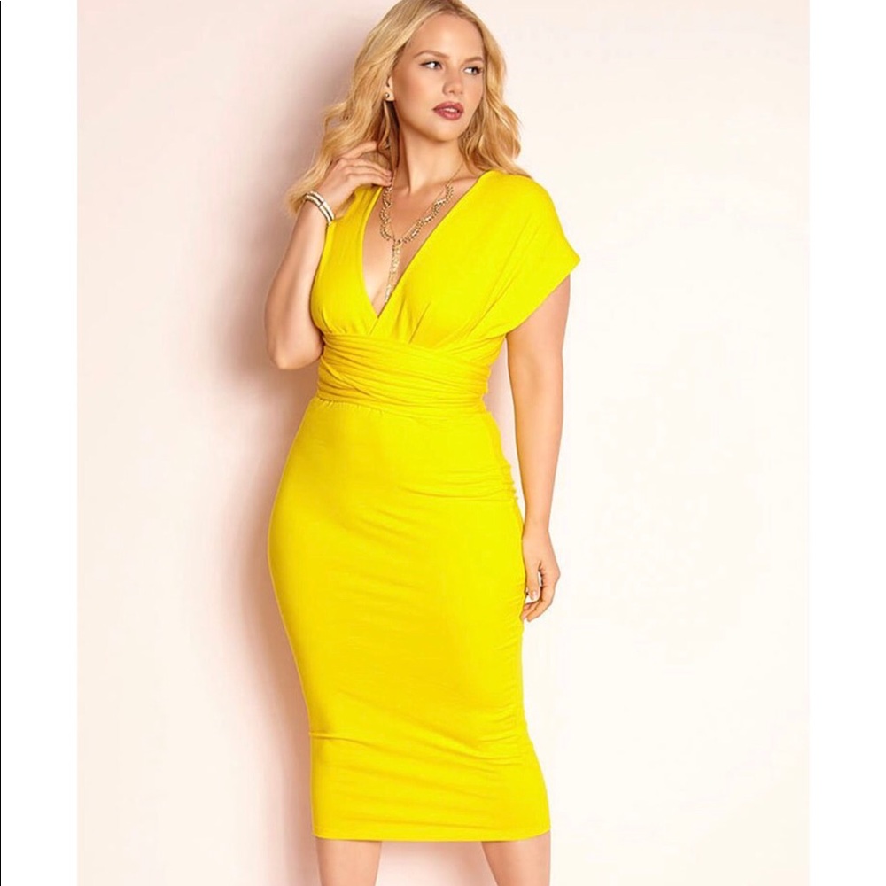 Yellow Dress Plus size